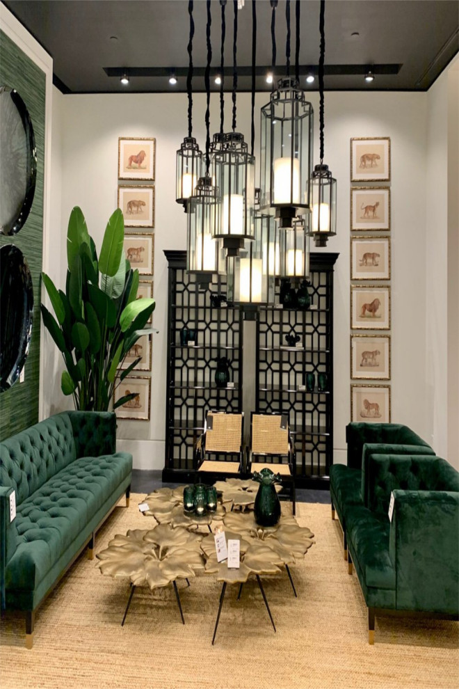 Green Tufted Cube Chair  Eichholtz Castelle   Contemporary   Armchairs And Accent Chairs   by Oroa   Distinctive Furniture  Houzz