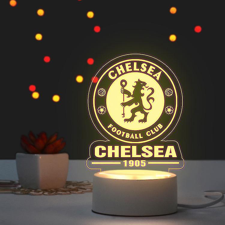 Real Madrid Football Night Light Creative Fan Decoration Football Club Surrounding Ornament Birthday Gift