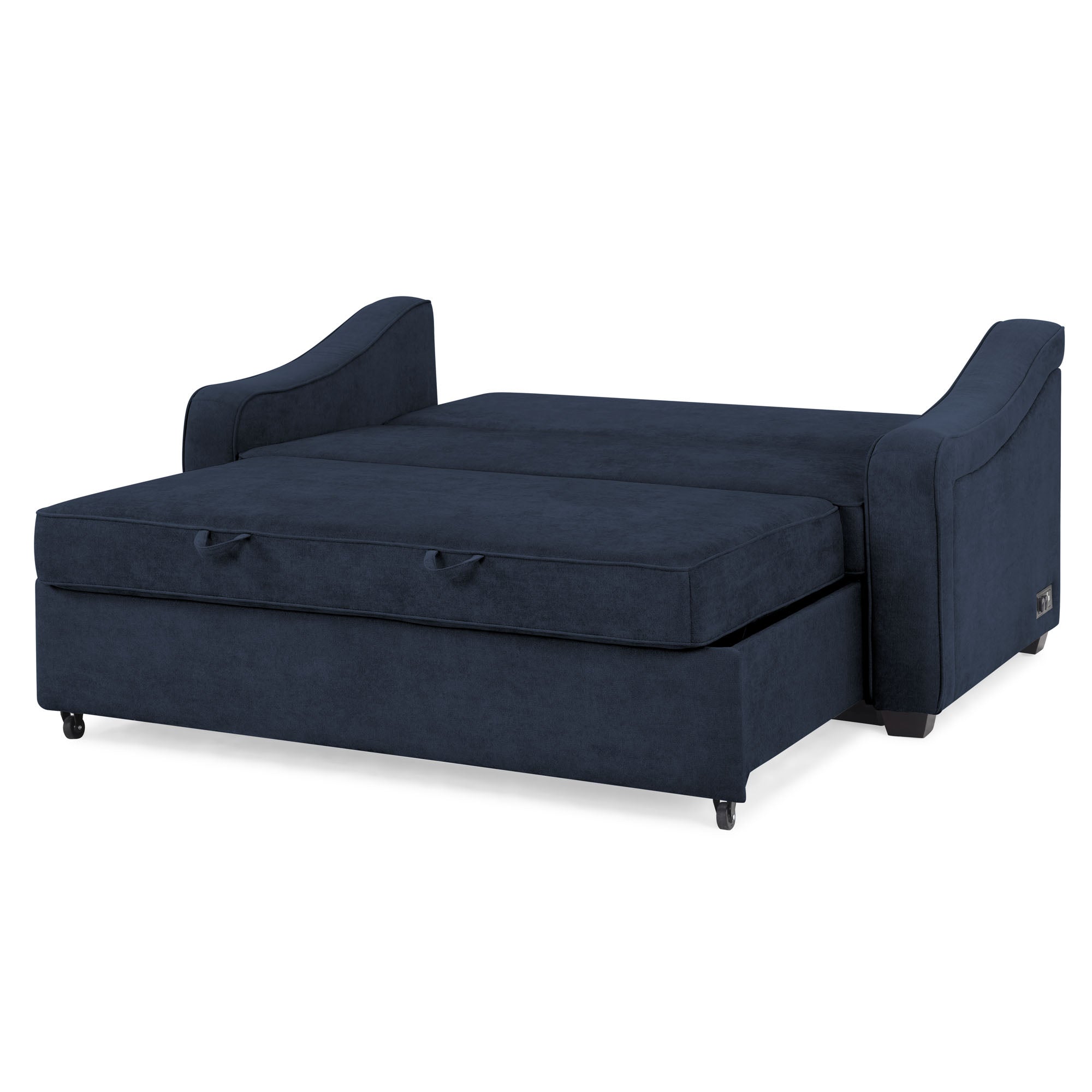 Serta Moreland Modern Sofa Sleeper, Navy Blue Fabric