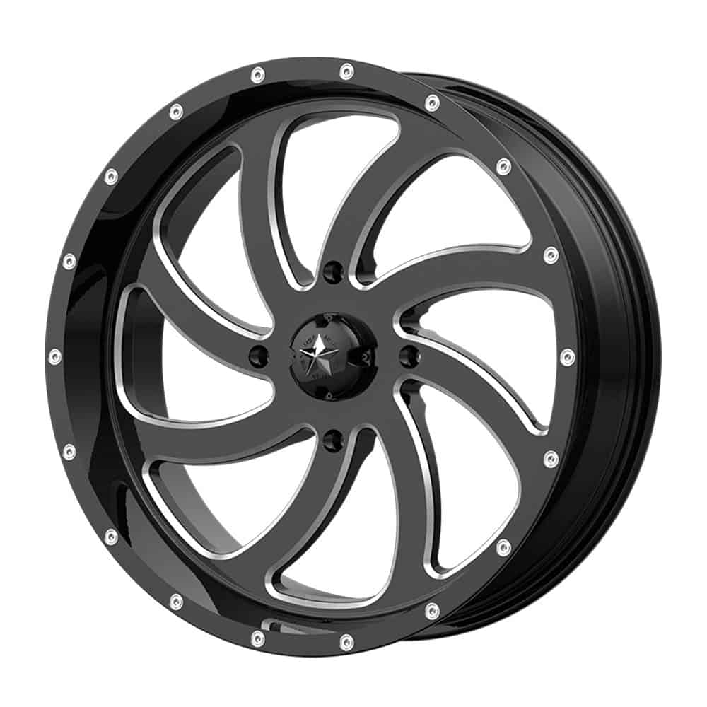 MSA Offroad Wheels M36 SWITCH MA36 24X7 4X137 G-BLK MILL 00MM