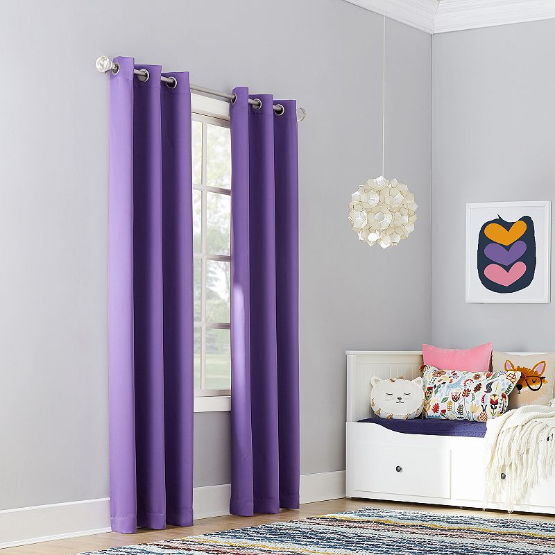 Sun Zero Blackout 1-Panel Riley Kids Curtain