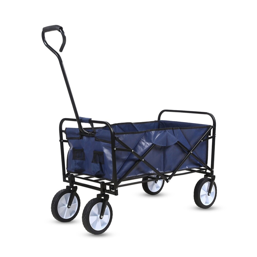 Foldable Utility Wagons Folding Cart 200 lbs Capacity for Outdoor Use