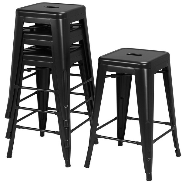 Yaheetech 24 Dining Chairs Kitchen Stools Counter Height (Set of 4)