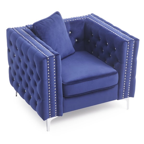 Paige Tufted Velvet Living Room Chair