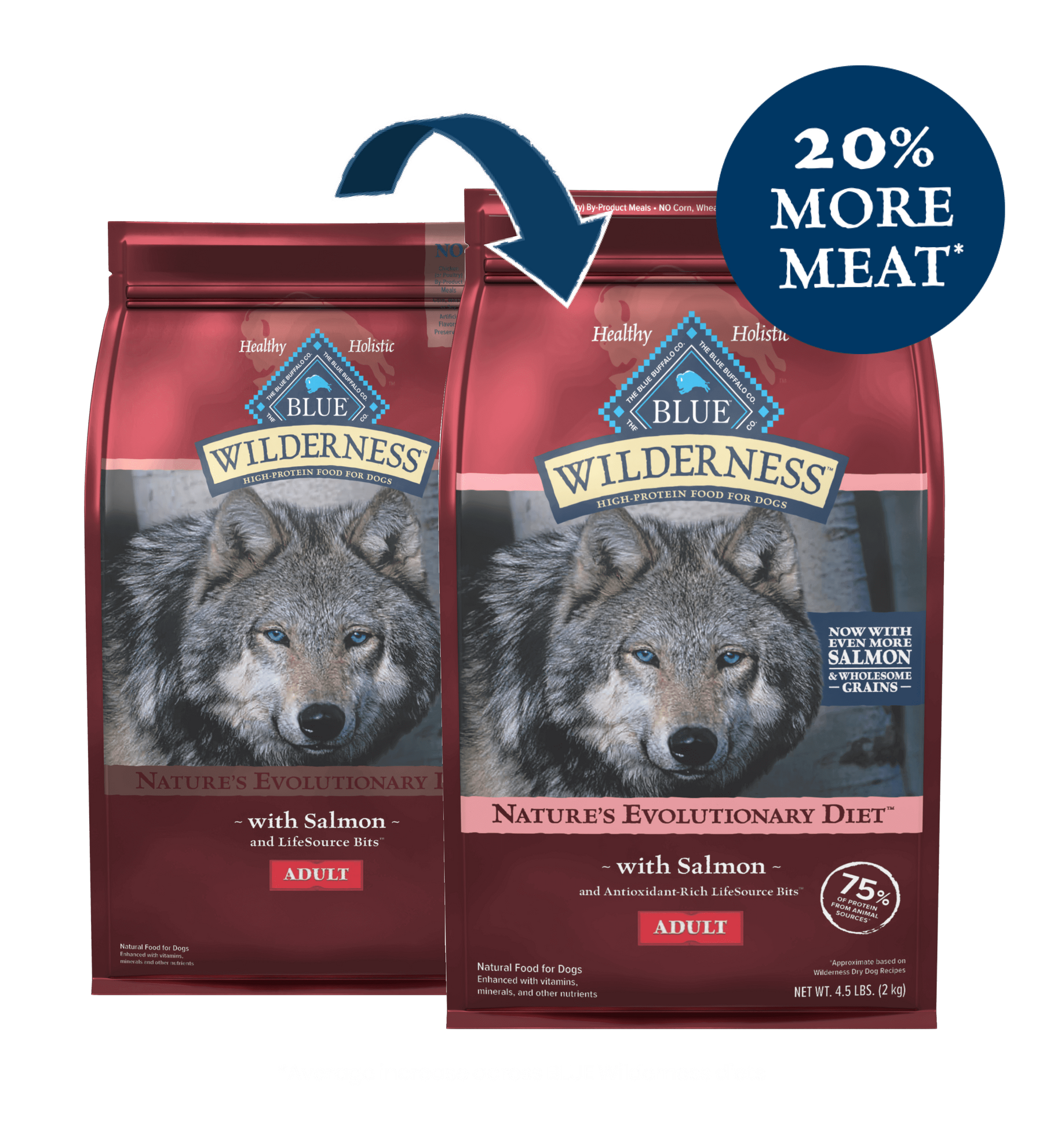 Blue Buffalo Wilderness - Adult Dog Salmon Recipe Dry Dog Food