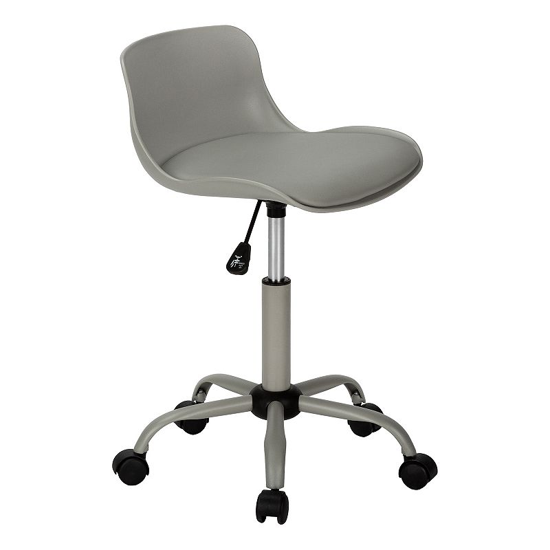 Monarch Low-Back Adjustable Armless Office Chair