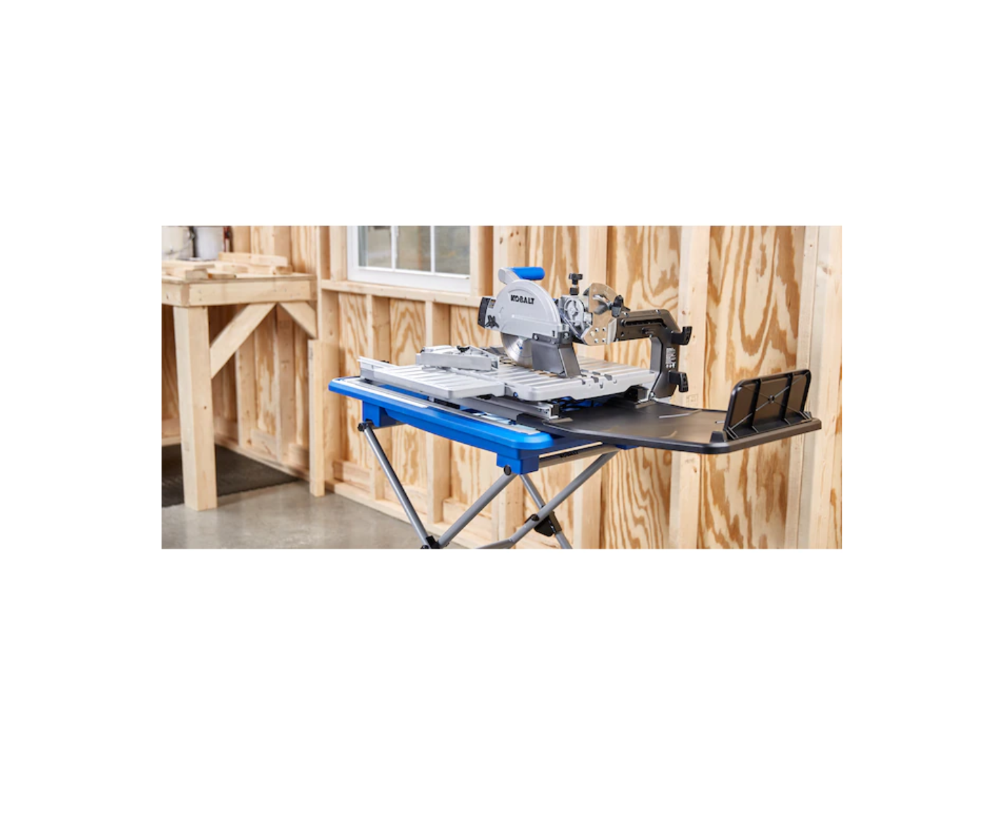 Kobalt KWS S72-06 7-in 10-Amp Wet Sliding Table Tile Saw with Stand