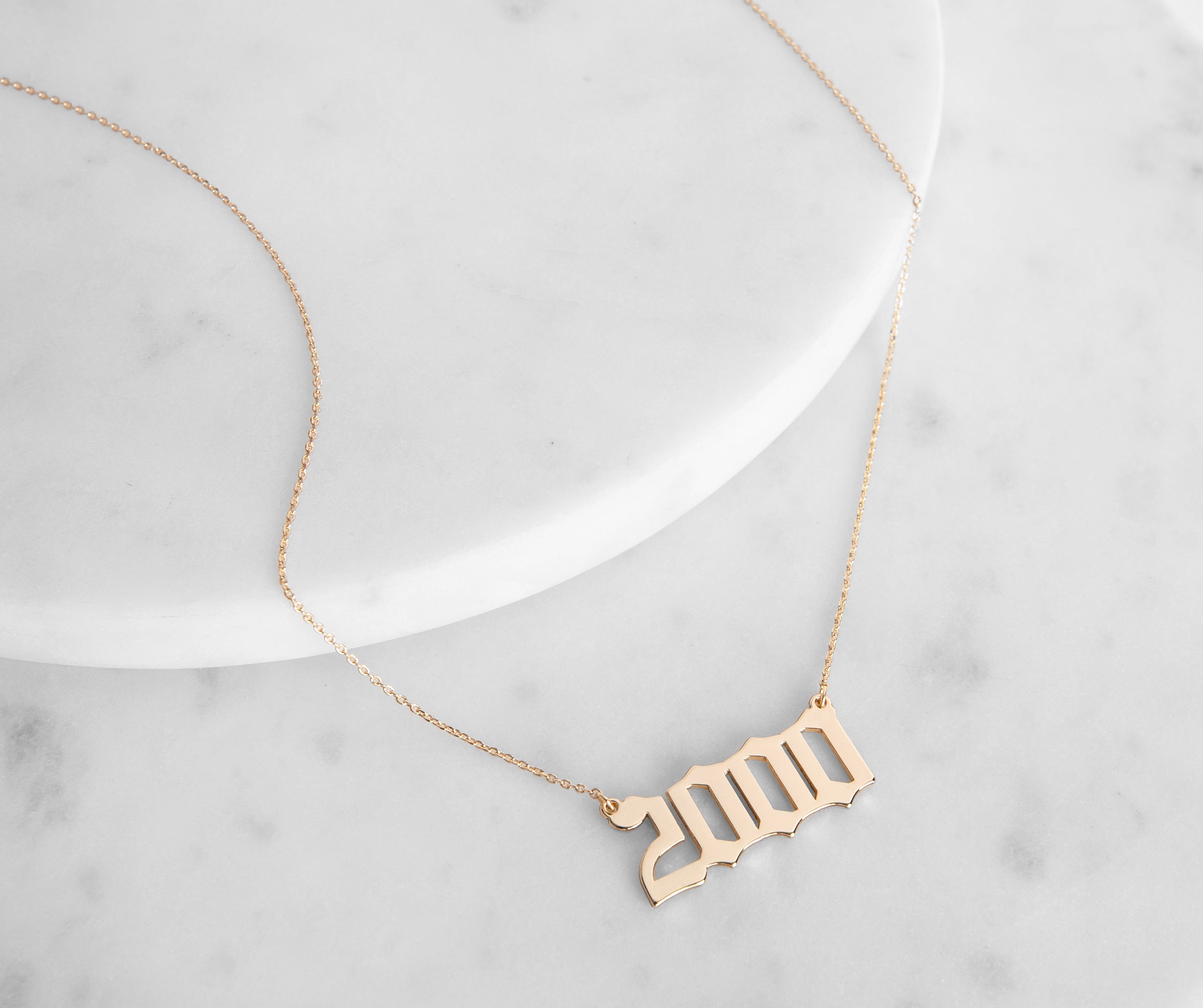 2000 Script Necklace