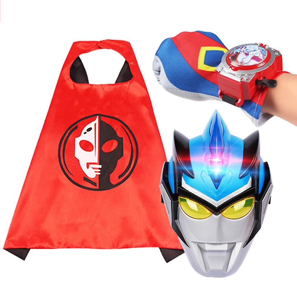 3 Pcs Cosplay Altman Obe Cloak Set Boys Shoulder Shawl Mask And Glove For Halloween Christmas