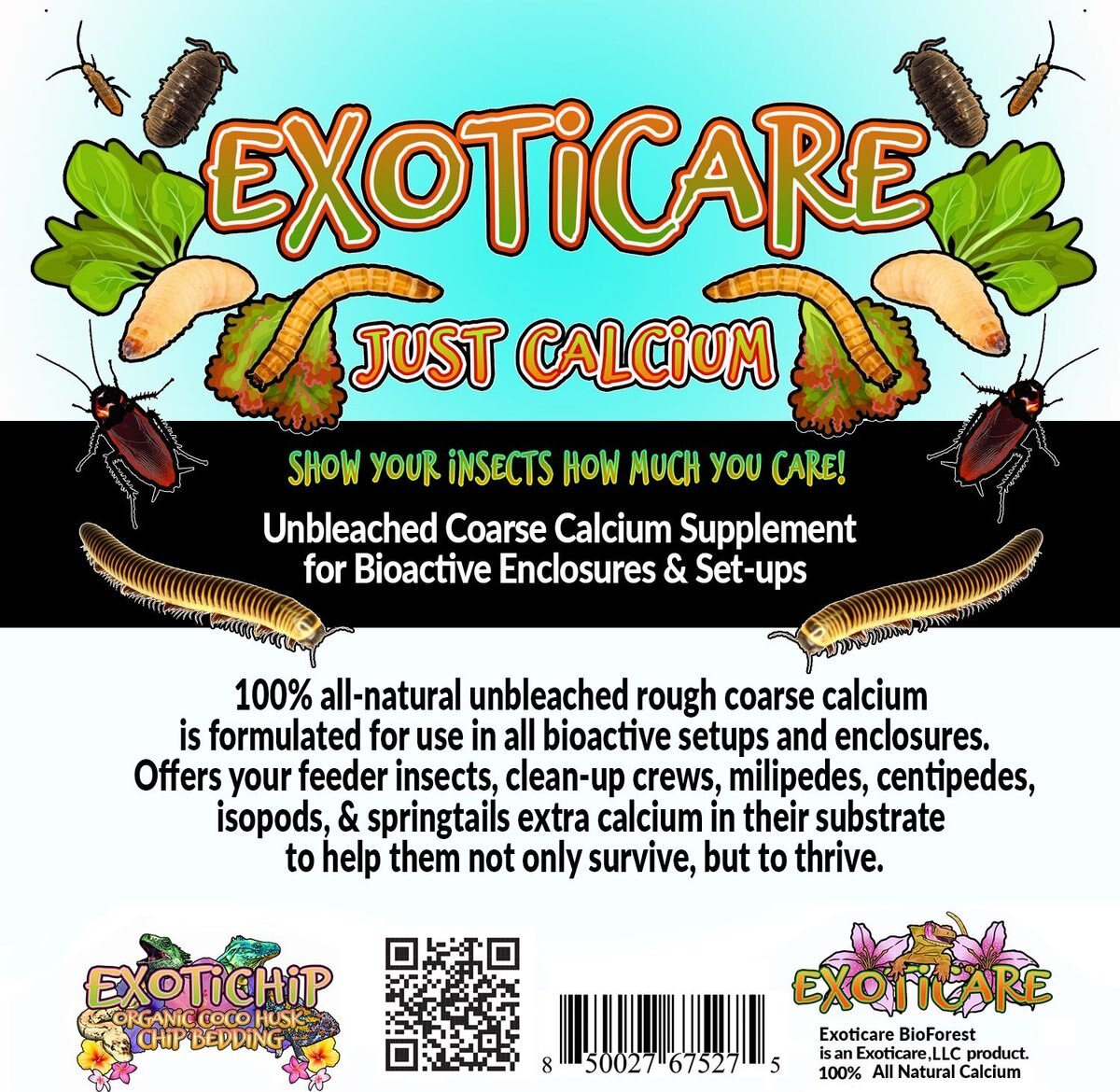 Exoticare Just Calcium Reptile Substrate， 3-lb bag