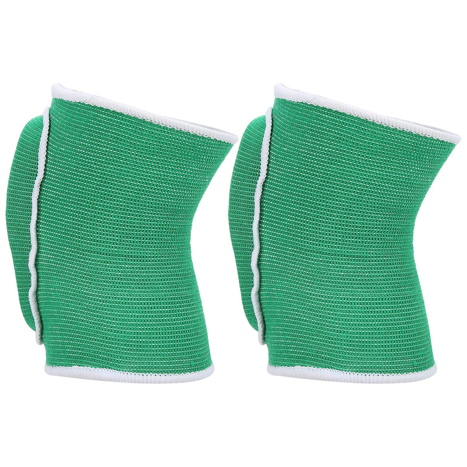 Children's Sports Elastic Knee Pads Leg Warmer Kids Dance Volleyball Basketball Kneepadsgreen