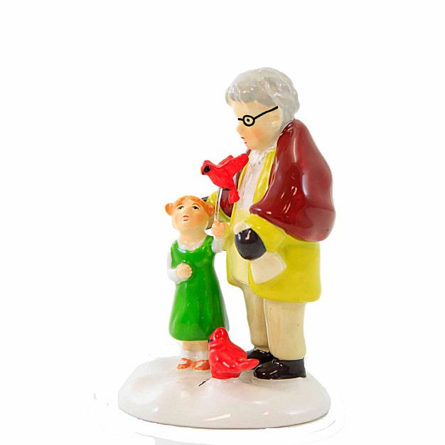 Department 56 Villages Birds Of A Feather One Figurine 3 0 Inches Grandmother Granddaughter Red Bird 6011433 Ceramic