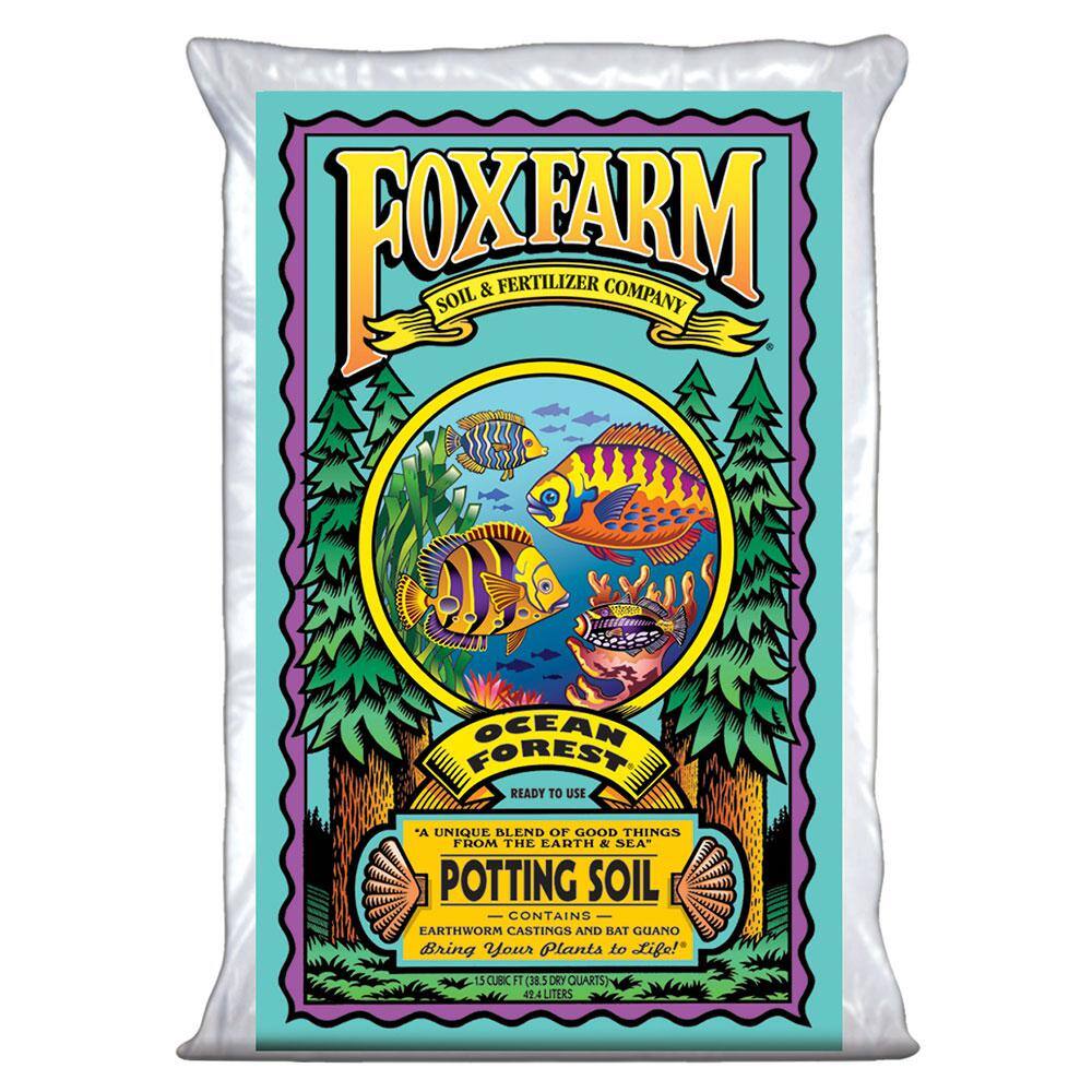 FOXFARM 3 cu. ft. 6.3-6.8 pH Ocean Forest Garden Potting Soil Bags (2-Pack) 2 x FX14000