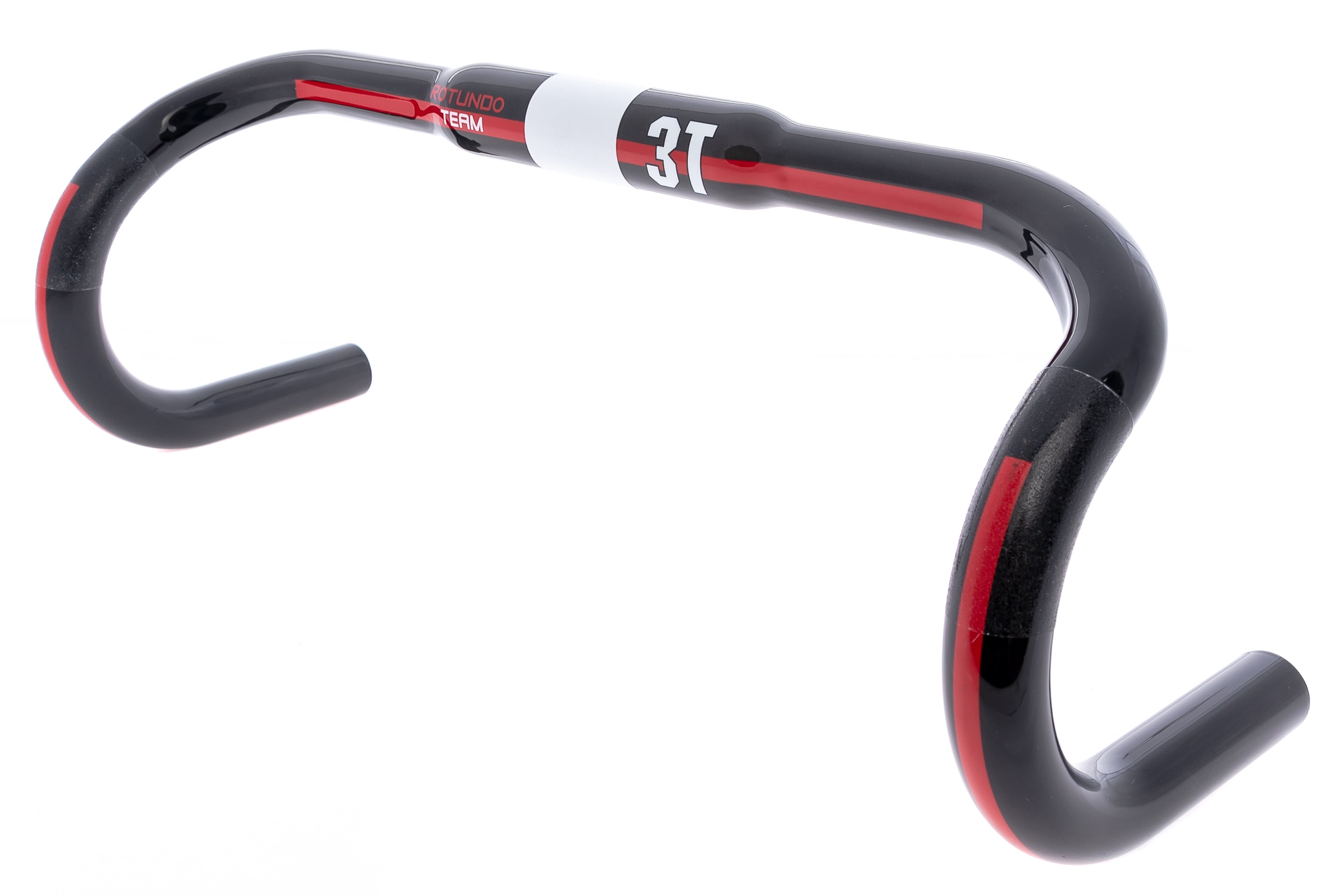 3T Rotundo Team Handlebar 31.8mm x 40cm Carbon Red Stripe