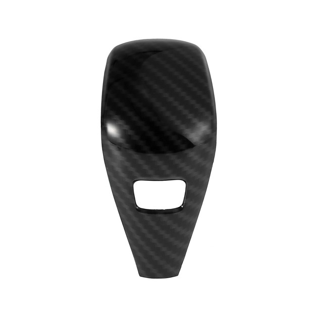 Unique Bargains Car Gear Shift Knob Cover Sticker Carbon Fiber Pattern For Bmw 3 Series Black 1pc