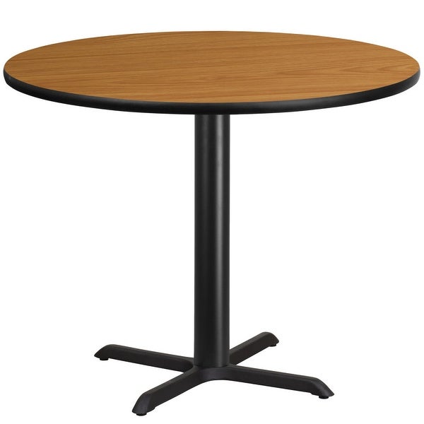 42'' Round Laminate Table Top with 33'' x 33'' Table Height Base