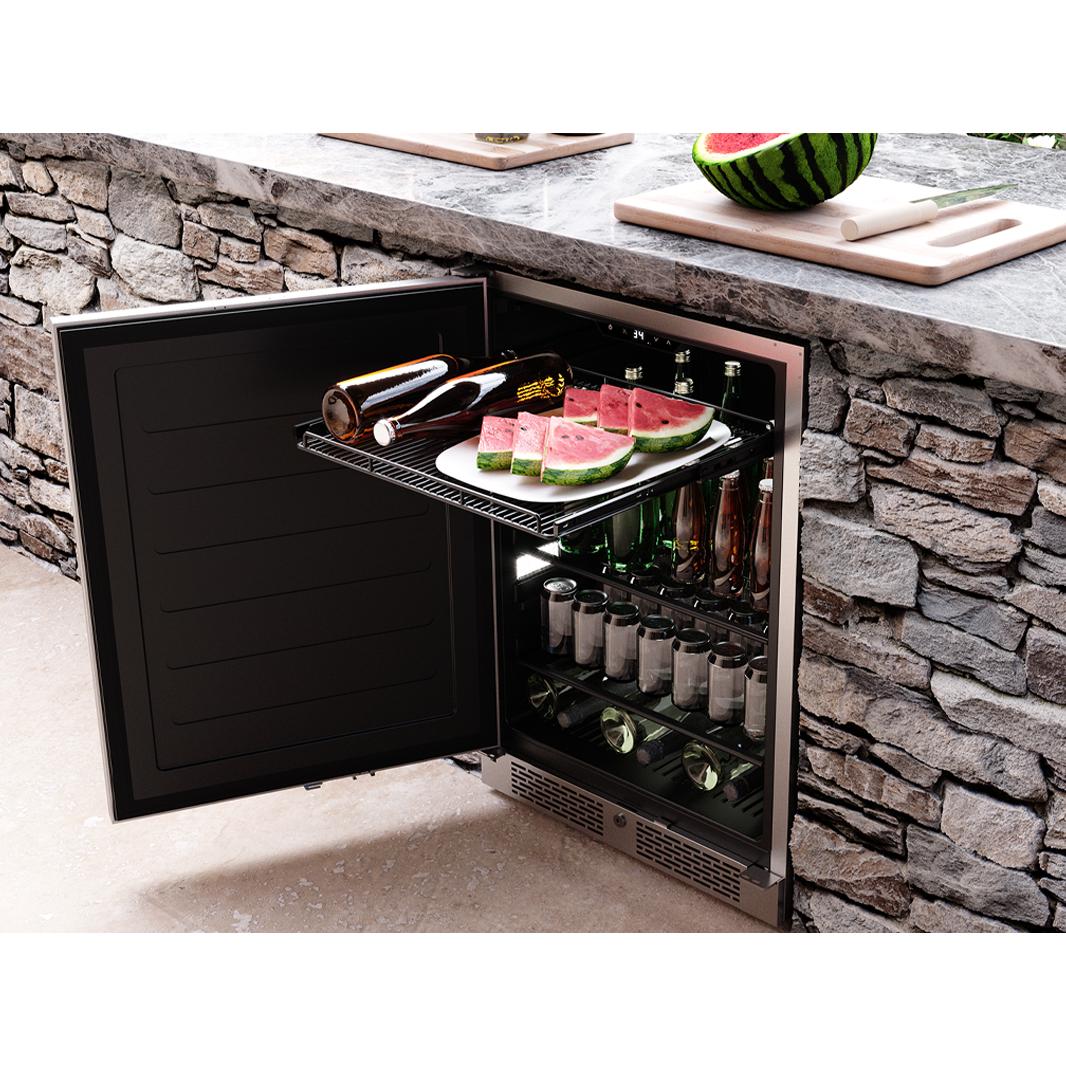 Zephyr Outdoor Single Zone Presrv? Beverage Cooler PRB24C01AS-OD