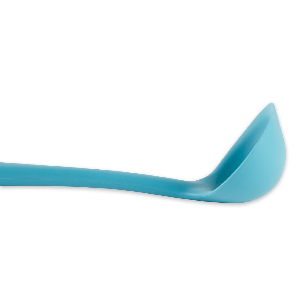 Ela's Silicone Ladle   Blue   11 x 3.5 x .5