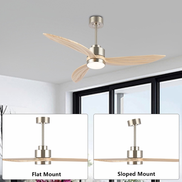 WINGBO 52-inch 3-Blades Indoor Celiing Fan with LED Light and Remote - N/A Shopping - The Best Deals on Ceiling Fans | 41137479