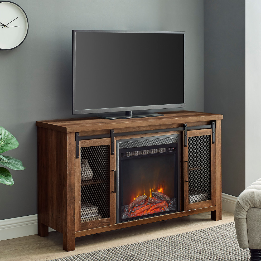 Bellevue WEIF61304 Parker 48 quotW Farmhouse TV Stand   Entertainment Centers And Tv Stands   by Buildcom  Houzz