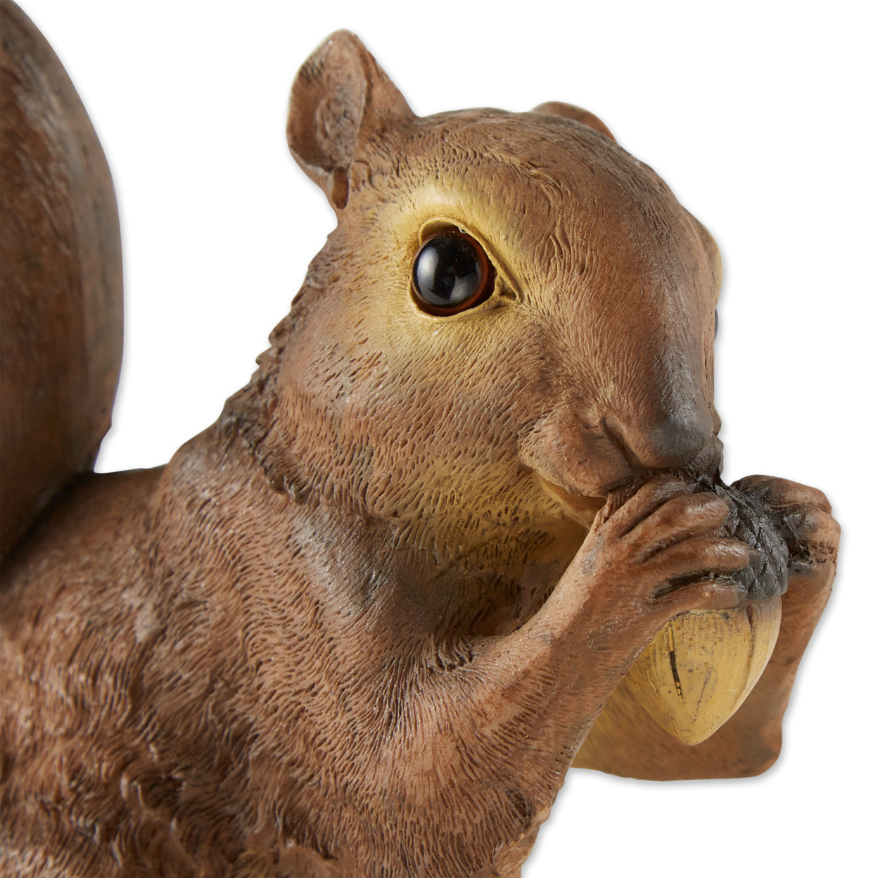 Set of 2 Nibbling Squirrel Garden Statues