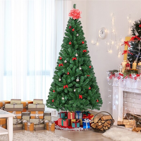 Yaheetech 6Ft/7.5Ft Artificial Lifelike Artificial Christmas Pine Tree