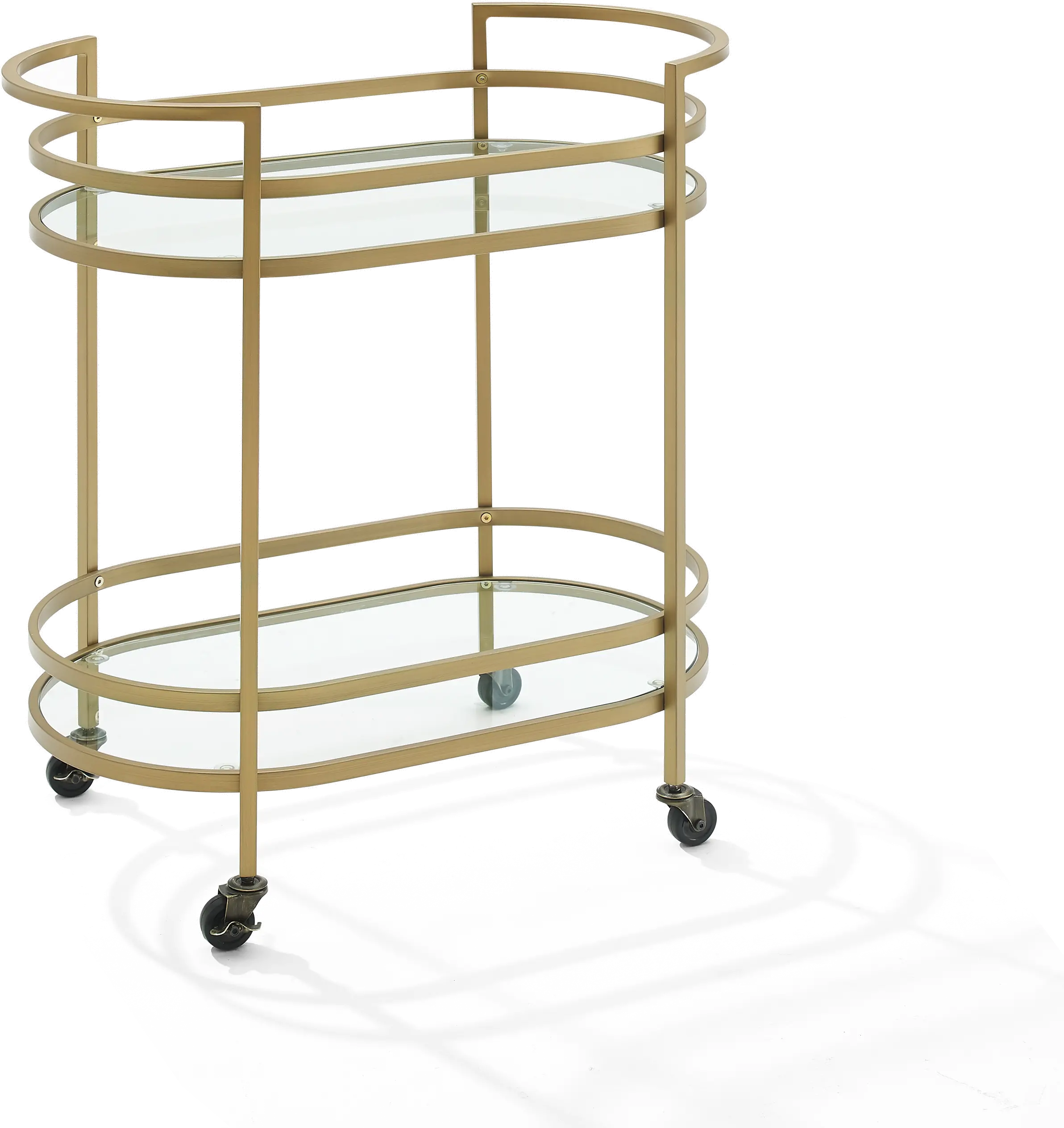 Bailey Gold Metal Bar Cart