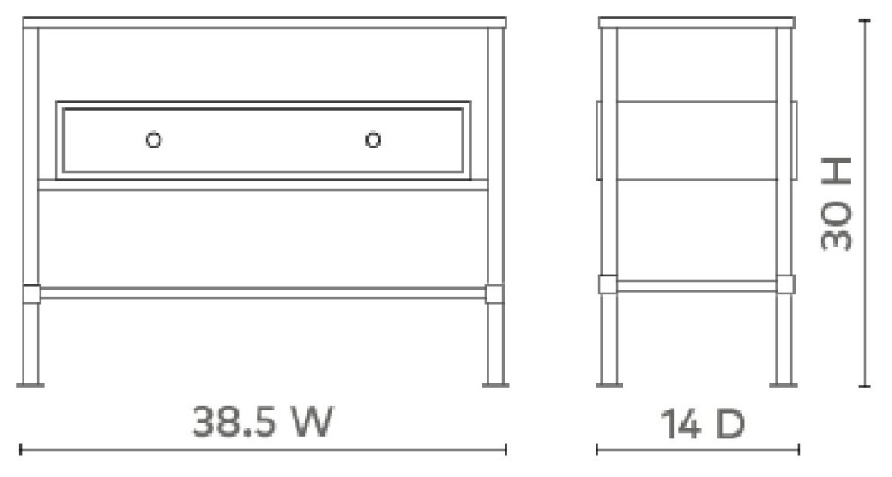 Marcel Console  White   Contemporary   Console Tables   by Old Bones Co.  Studios  Houzz