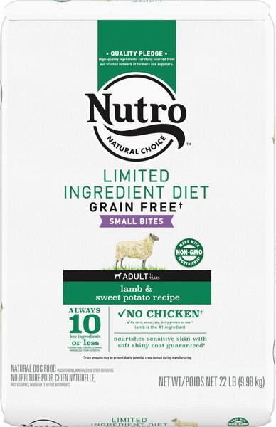 Nutro Limited Ingredient Diet Sensitive Support with Real Lamb and Sweet Potato Grain-Free Small Bites Adult Dry Dog Food