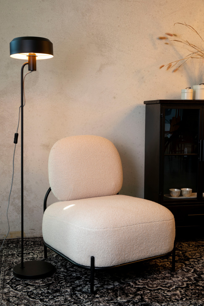 White Modern Lounge Chair  DF Polly   Midcentury   Armchairs And Accent Chairs   by Oroa   Distinctive Furniture  Houzz