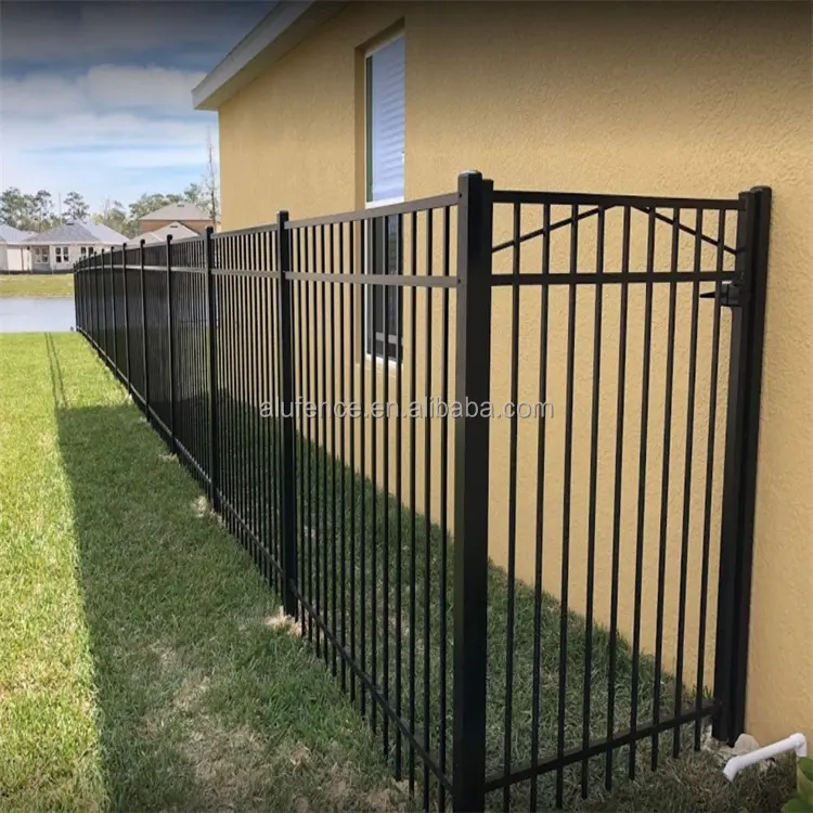 Cheap Price Factory Supply  Aluminum Flat Top  Fence  For Garden