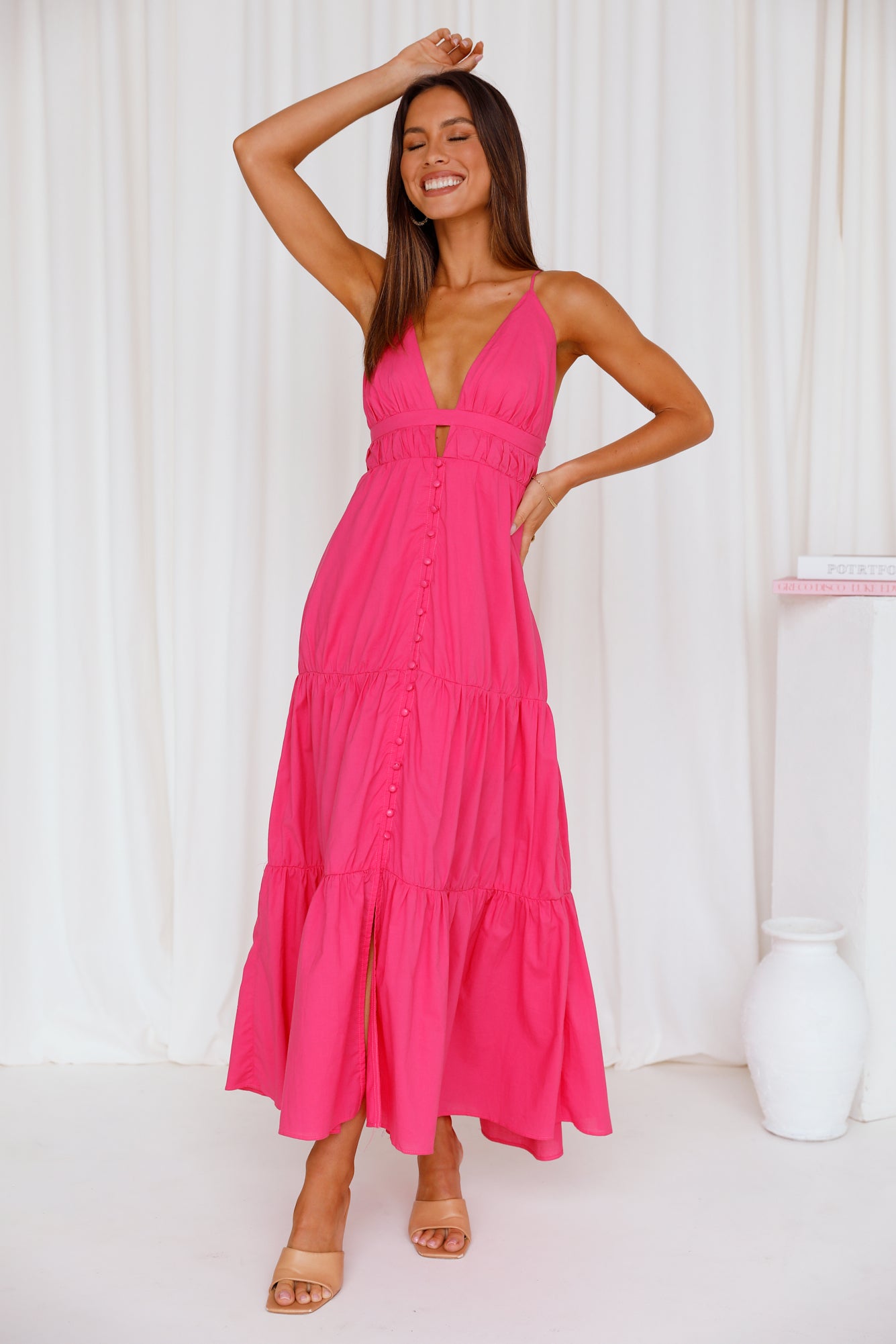 So Loveable Maxi Dress Pink