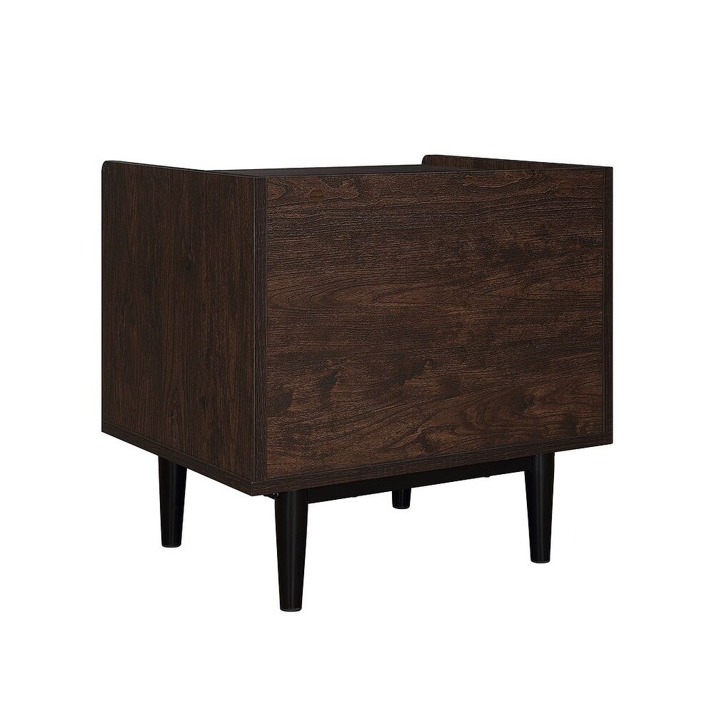 Manhattan Comfort Duane Modern Ribbed Nightstand