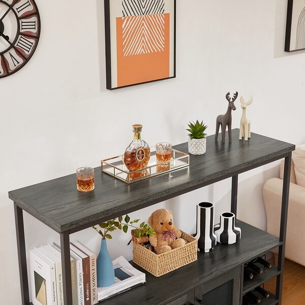 Modern wine bar cabinet， console table， TV cabinet， sideboard with storage compartment