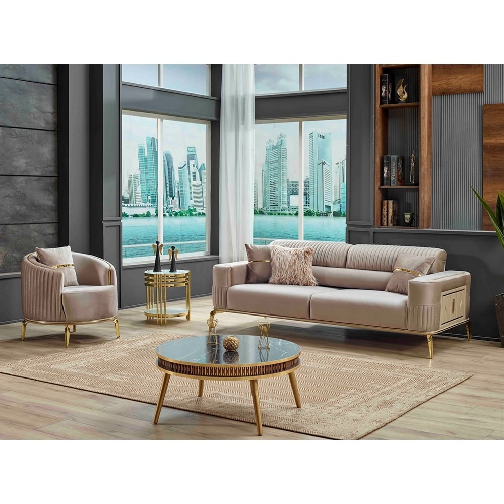 Muleka 2 piece living room set 1 Sofa and 1 Chair