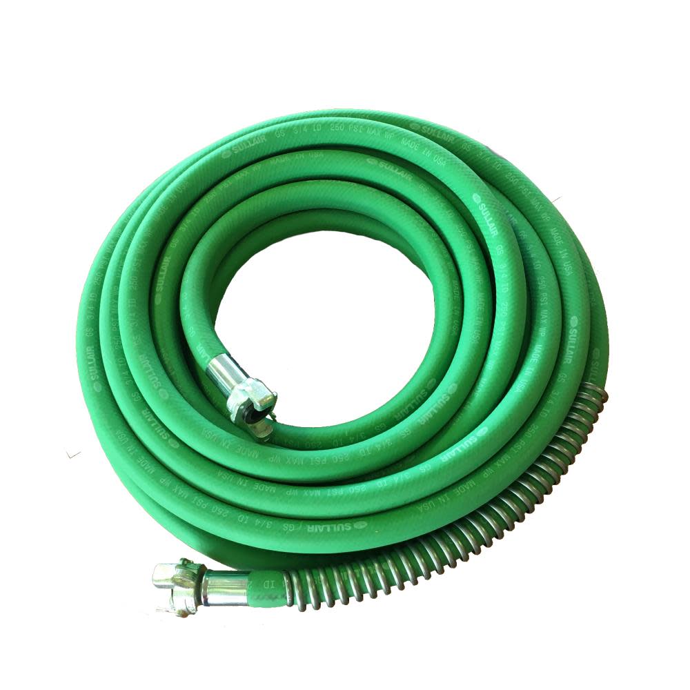 50 Ft. 300 PSI Air Hose ; 2-Lug Universal Quick Connect Per End ;