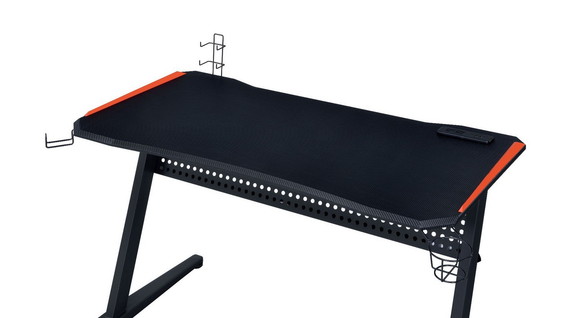 ACME Dragi Gaming Table w/USB Port  Black   Red Fi...