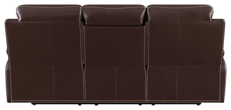 Myleene Motion Sofa With Drop Down Table Chestnut   Contemporary   Sofas   by BisonOffice  Houzz