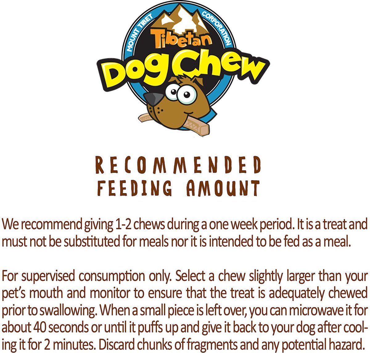 Tibetan Dog Chew Medium Breed Grain-Free Sticks Dog Treats