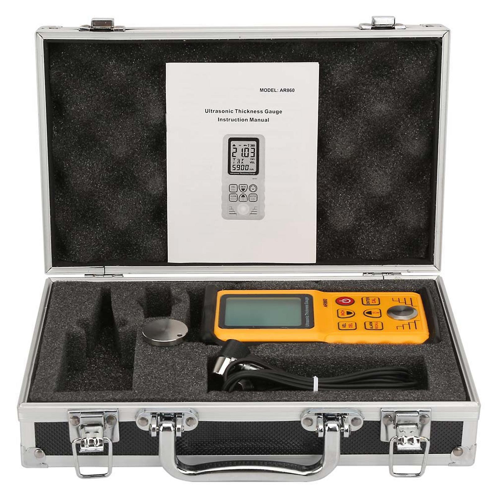 Smart Sensor Ar860 Digital Ultrasonic Thickness Gauge Tester Measuring Range 1.0-300.0mm(steel)