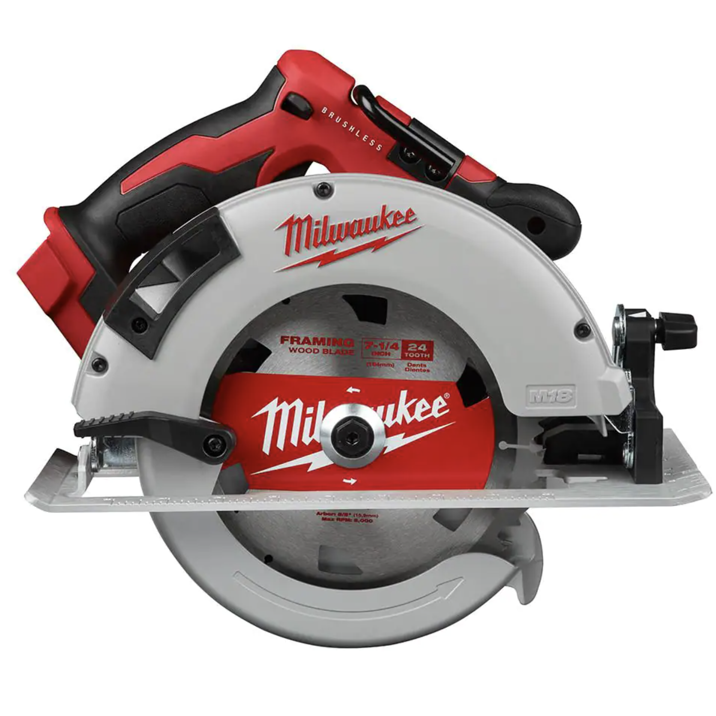 Milwaukee M18 18V Lithium-Ion Brushless Cordless Hammer Drill and Circular Saw Combo Kit (2-Tool) with Two 4.0 Ah Batteries (2992-22)