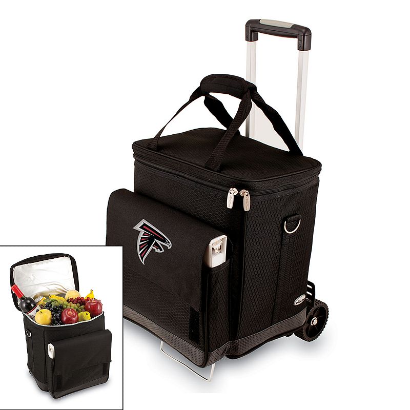 Picnic Time Atlanta Falcons Cellar Insulated Wine Cooler and Hand Cart