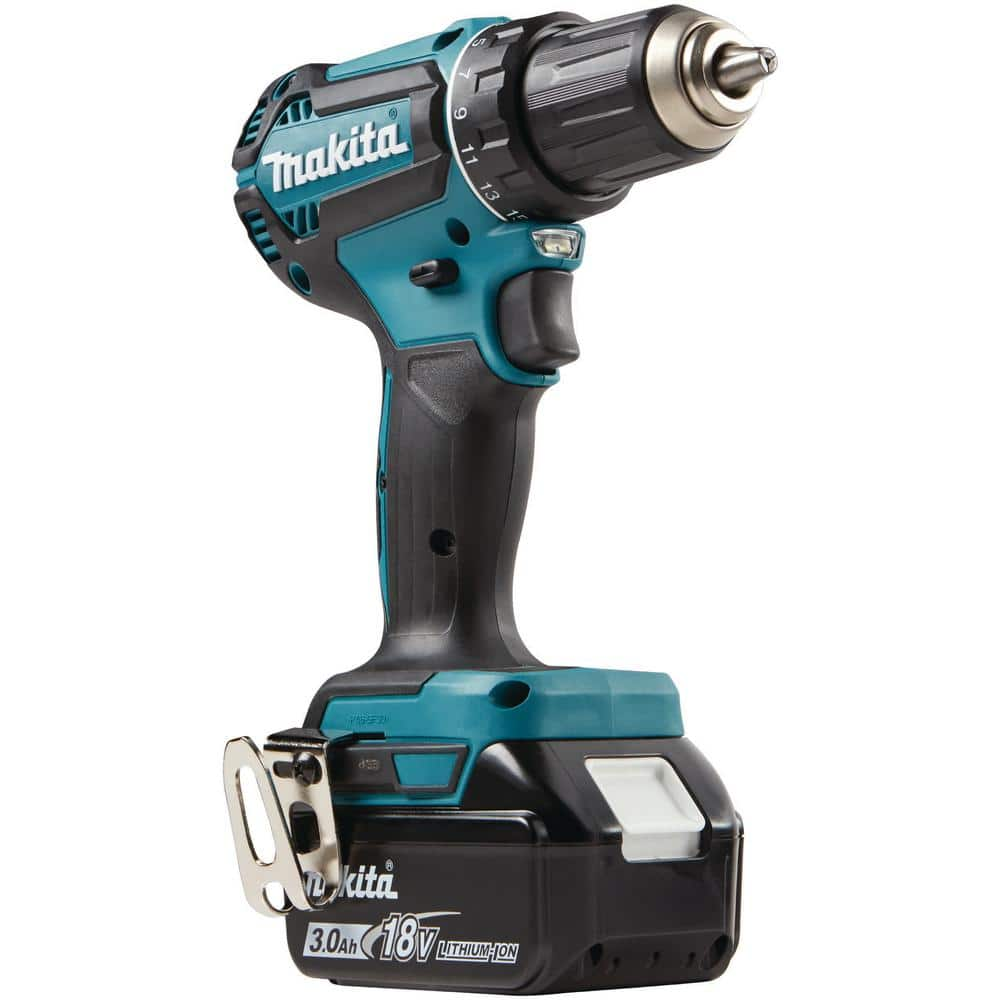 Makita 18V LXT Lithium-Ion Brushless Cordless 1/2 in. Driver-Drill Kit, 3.0Ah XFD131