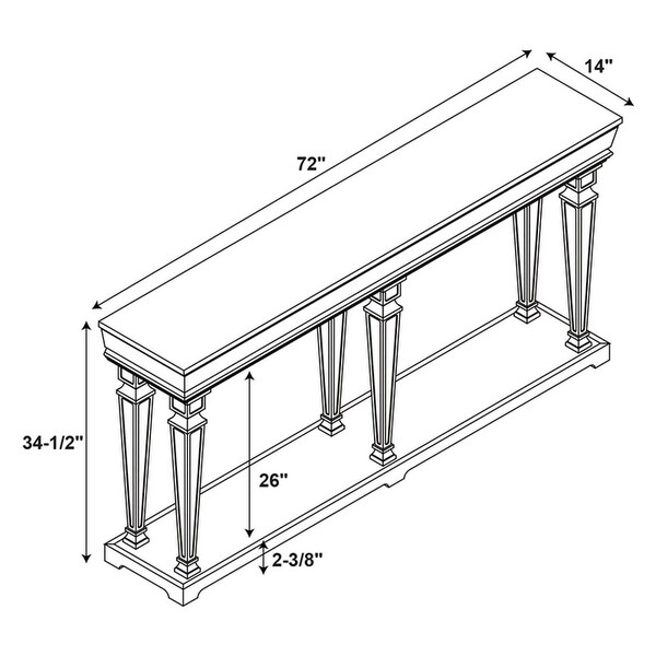 Benjamin Long Console Table， Weathered Driftwood