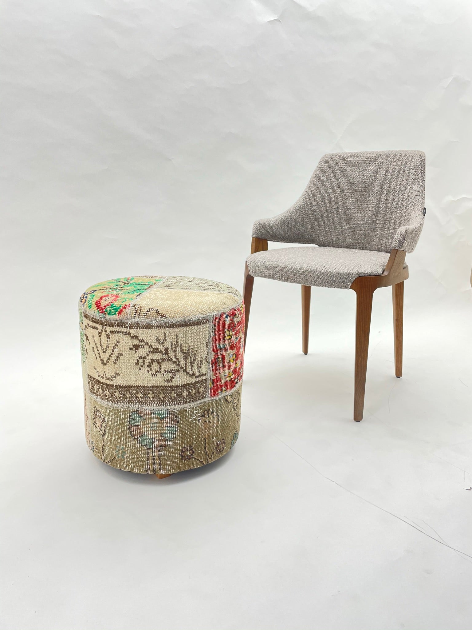 Hali X-Bursa Handmade Over Dyed Pouf Anadolu 001