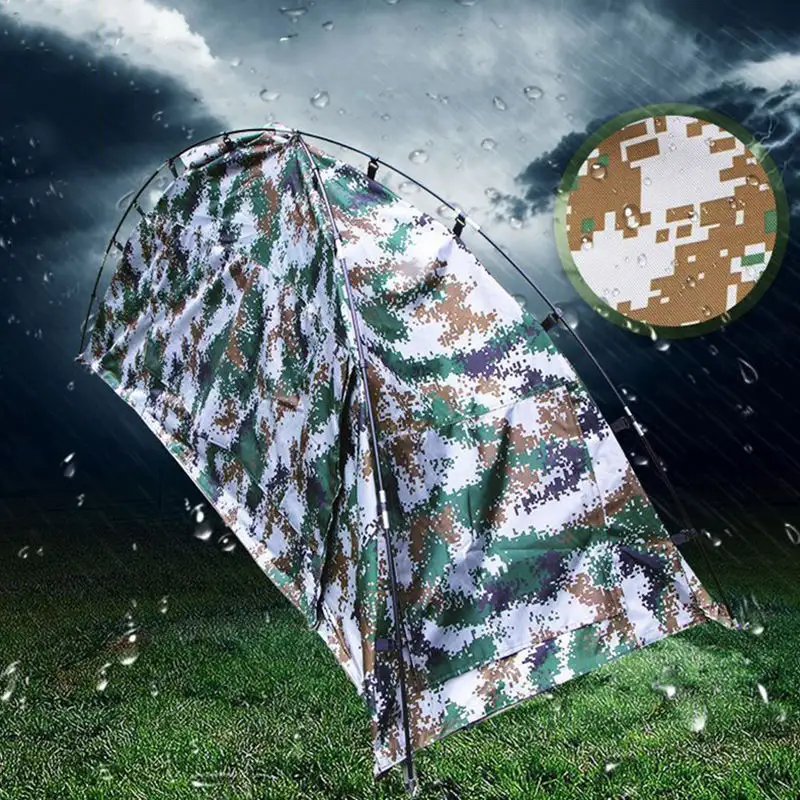 Portable Waterproof Sunshade Outdoor Raincoat Single Tent Multipurpose Rainproof Single Person Hiking Camping Tent