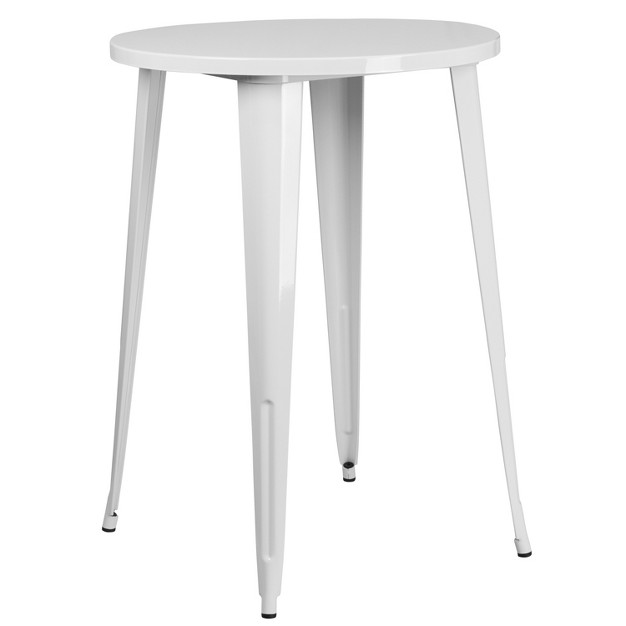 Round Metal Indoor outdoor Bar Height Table