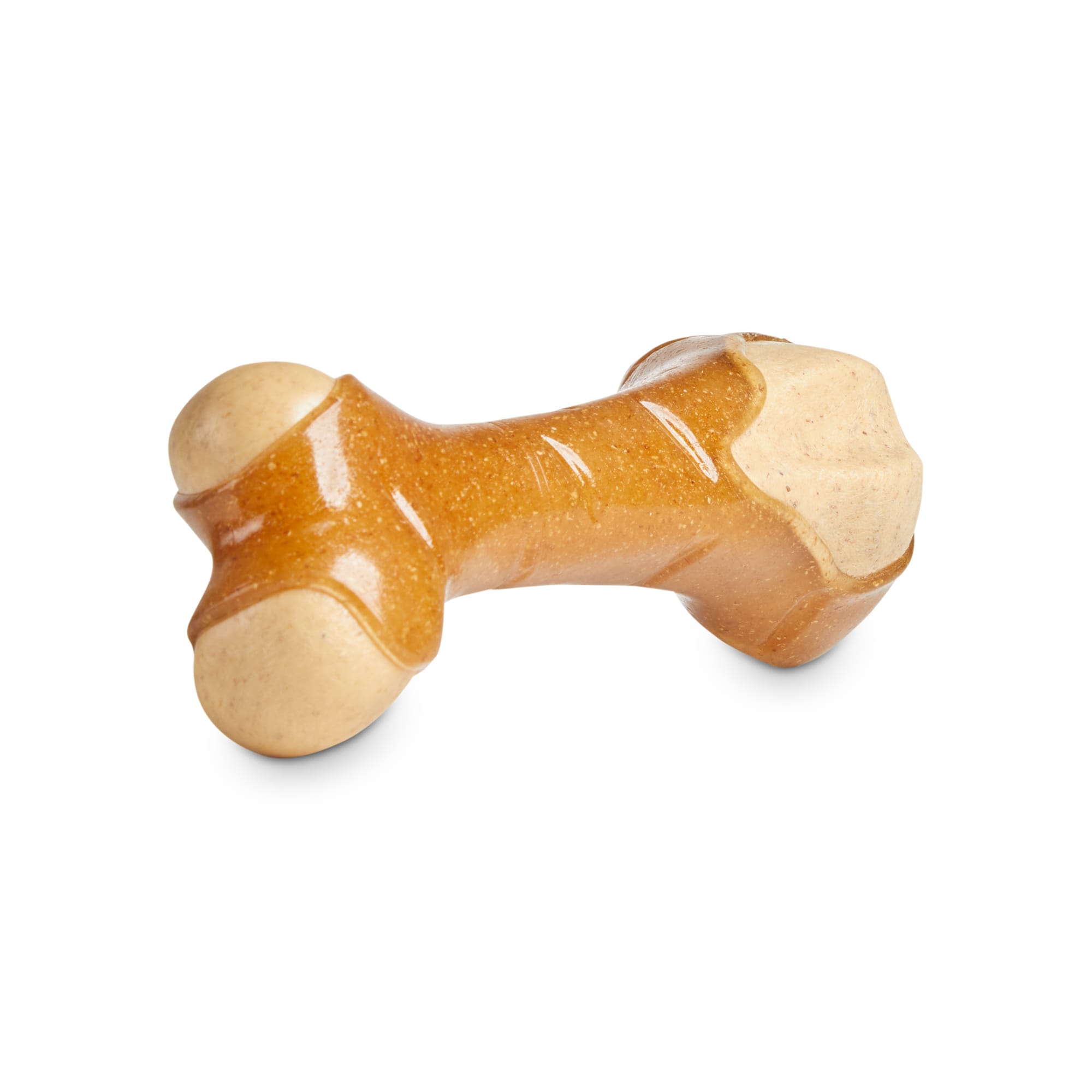 Leaps  Bounds Peanut Butter-Scented Bone Dog Chew Toy， Small