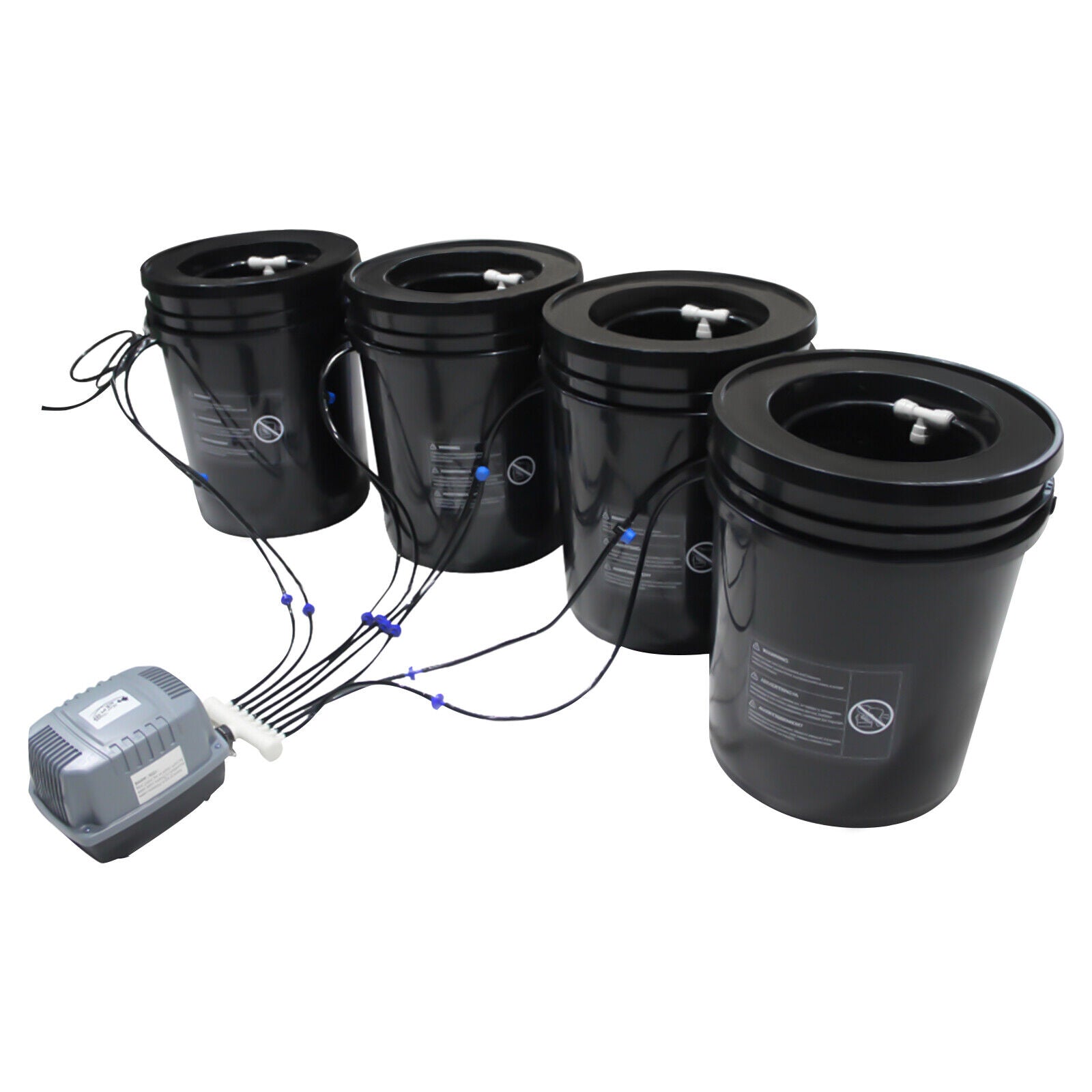 TOOL1SHOoo Hydroponics System， Soilless Hydroponics Growing System Drip Garden System 5gal Hydroponic Buckets