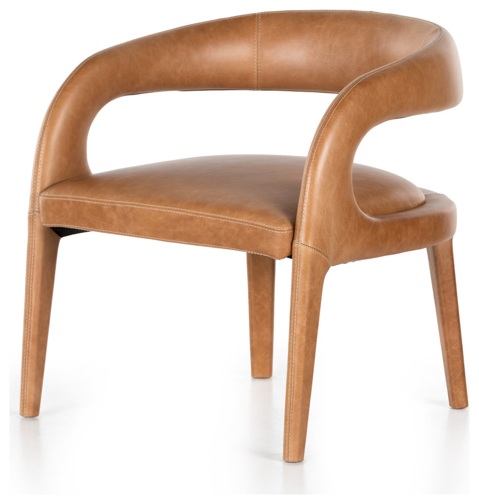 Hawkins chair  new sonoma butterscotch   Midcentury   Armchairs And Accent Chairs   by AFB Decor  Houzz